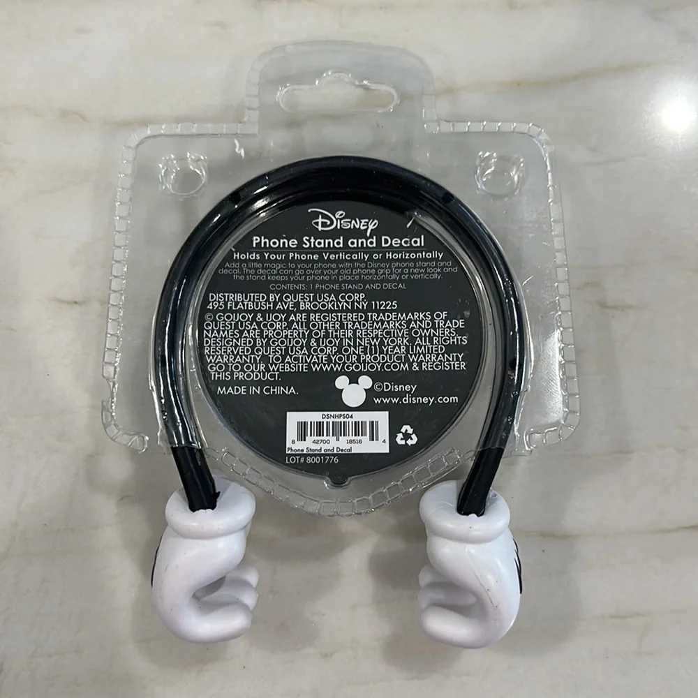 NWT DISNEY MICKEY MOUSE PHONE STAND & DECAL COMBO